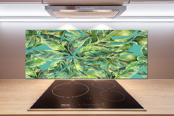 Panel antisalpicaduras hojas tropicales