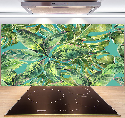 Panel antisalpicaduras hojas tropicales