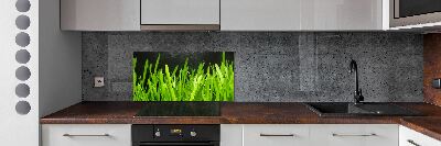 Panel szklany do kuchni Trawa