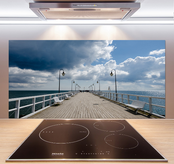 Panel antisalpicaduras Muelle en Orłowo