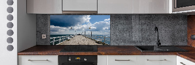 Panel antisalpicaduras Muelle en Orłowo