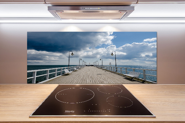 Panel antisalpicaduras Muelle en Orłowo