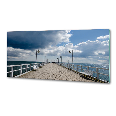 Panel antisalpicaduras Muelle en Orłowo