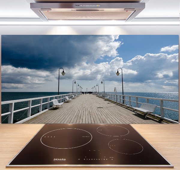 Panel antisalpicaduras Muelle en Orłowo