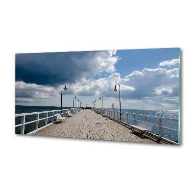 Panel antisalpicaduras Muelle en Orłowo