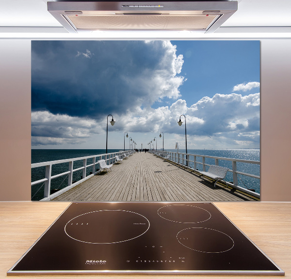 Panel antisalpicaduras Muelle en Orłowo