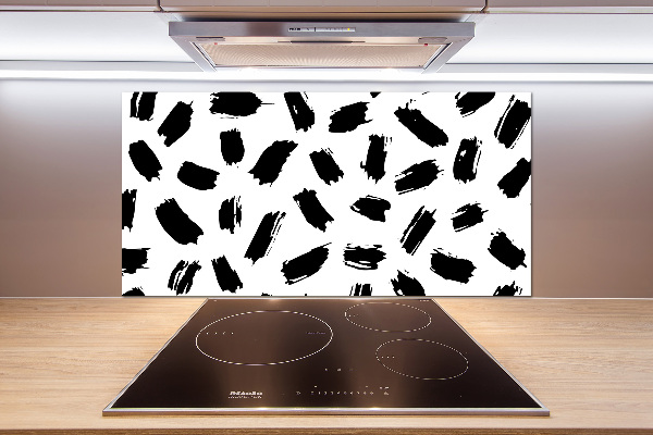 Panel antisalpicaduras Manchas blancas y negras