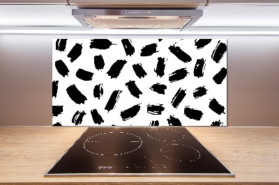 Panel antisalpicaduras Manchas blancas y negras