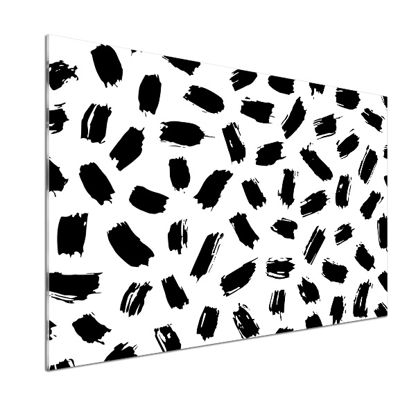 Panel antisalpicaduras Manchas blancas y negras