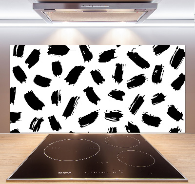 Panel antisalpicaduras Manchas blancas y negras