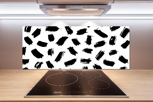 Panel antisalpicaduras Manchas blancas y negras