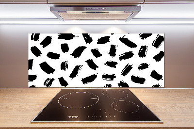 Panel antisalpicaduras Manchas blancas y negras