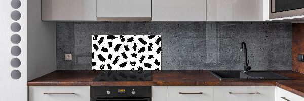 Panel antisalpicaduras Manchas blancas y negras