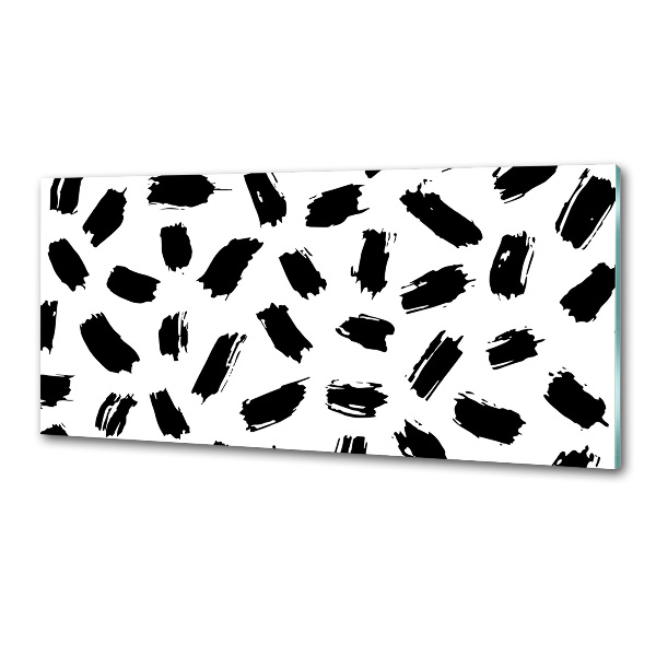 Panel antisalpicaduras Manchas blancas y negras