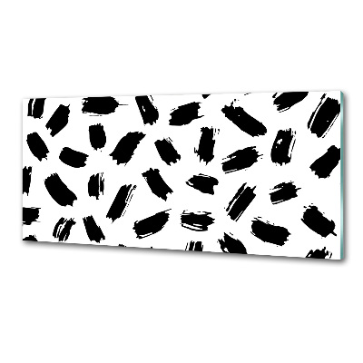 Panel antisalpicaduras Manchas blancas y negras