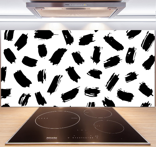 Panel antisalpicaduras Manchas blancas y negras