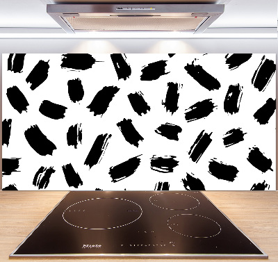 Panel do kuchni Czarno-białe plamy