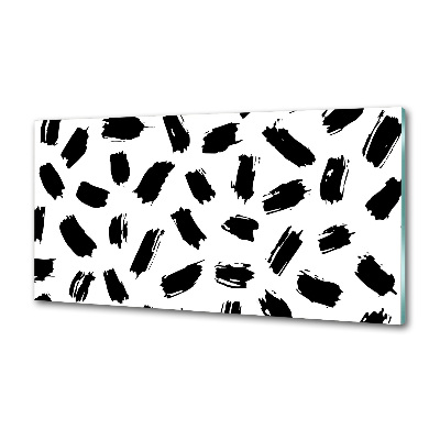 Panel antisalpicaduras Manchas blancas y negras