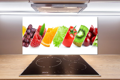 Panel antisalpicaduras Frutas y verduras
