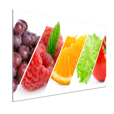 Panel antisalpicaduras Frutas y verduras