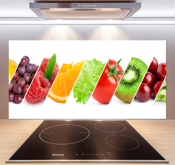 Panel antisalpicaduras Frutas y verduras