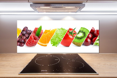 Panel antisalpicaduras Frutas y verduras