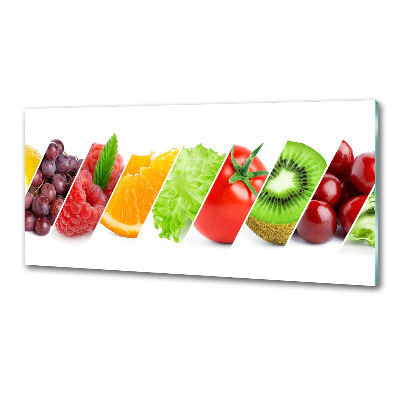 Panel antisalpicaduras Frutas y verduras