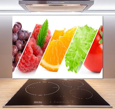 Panel antisalpicaduras Frutas y verduras