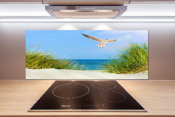 Salpicadero para cocina Gaviota en la playa