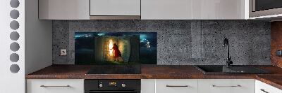 Salpicadero para cocina El mundo de los libros