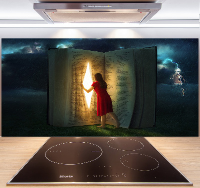 Salpicadero para cocina El mundo de los libros