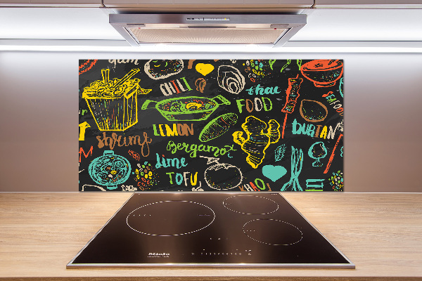 Salpicadero de cocina comida tailandesa