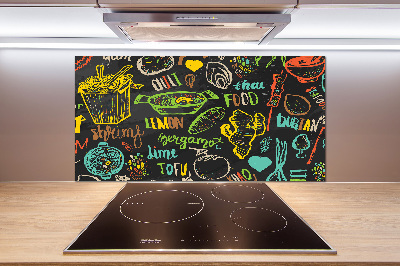 Salpicadero de cocina comida tailandesa