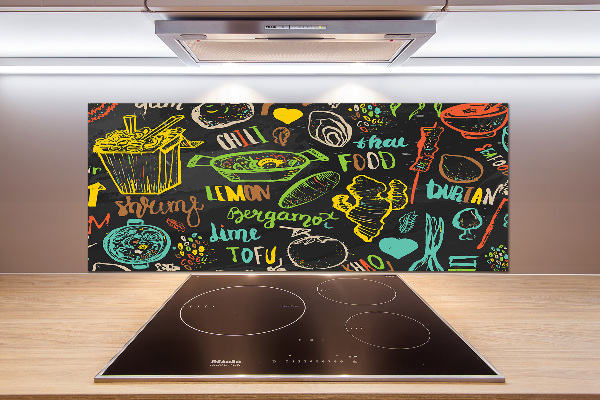 Salpicadero de cocina comida tailandesa