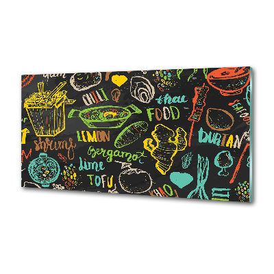 Salpicadero de cocina comida tailandesa