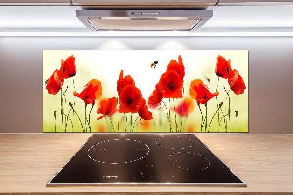 Salpicadero de cocina Amapolas