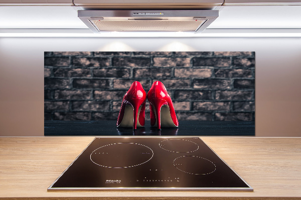 Salpicadero de cocina Tacones altos rojos