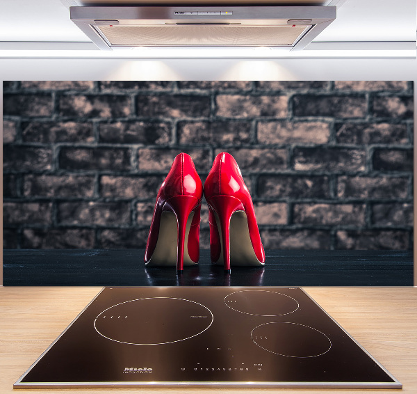 Salpicadero de cocina Tacones altos rojos