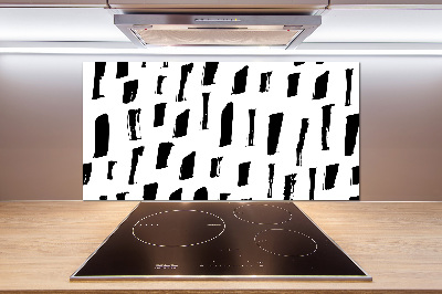 Panel de pared de cocina Manchas blancas y negras