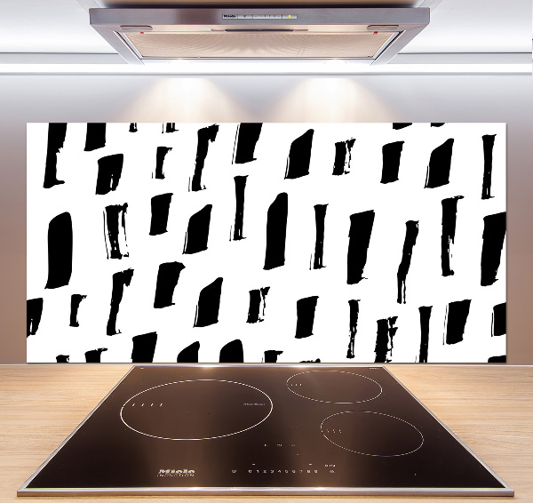 Panel de pared de cocina Manchas blancas y negras