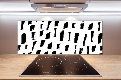 Panel de pared de cocina Manchas blancas y negras