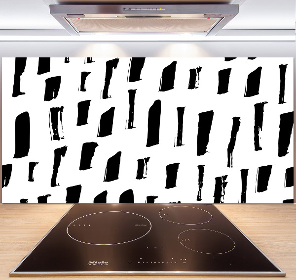 Panel de pared de cocina Manchas blancas y negras