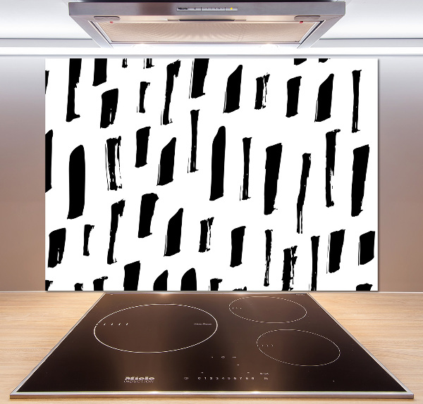 Panel de pared de cocina Manchas blancas y negras