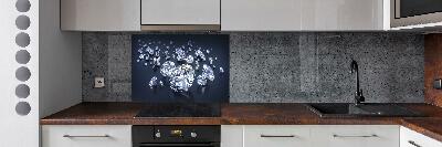 Panel między meble w kuchni Diamenty