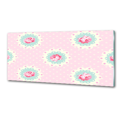 Panel szklany do kuchni Róże