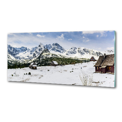 Panel para cocina Pastos de los montes Tatra