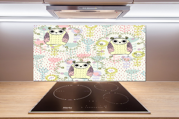 Panel de pared de cocina Búhos