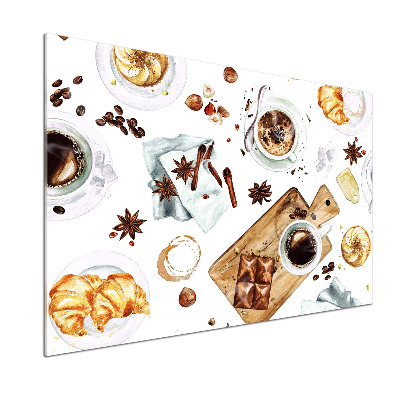 Panel dekor szkło Poranna kawa