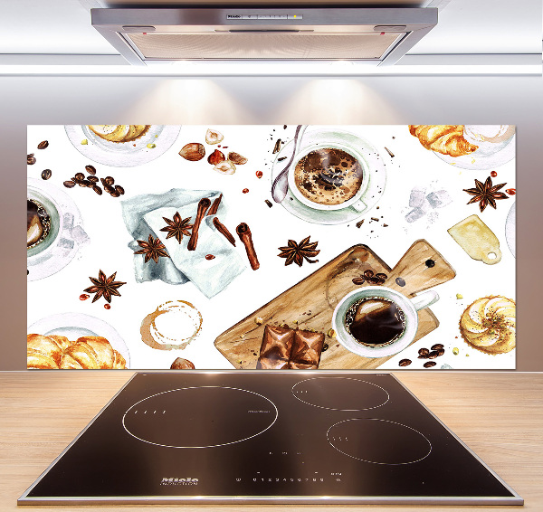 Panel antisalpicaduras Café de la mañana