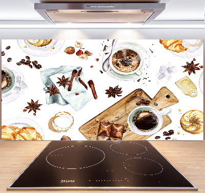 Panel antisalpicaduras Café de la mañana